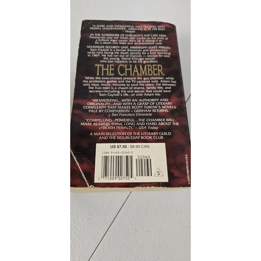 John Grisham A Time To Kill/ The Chamber Paper Back Fair Condition Lot Of‎ 2